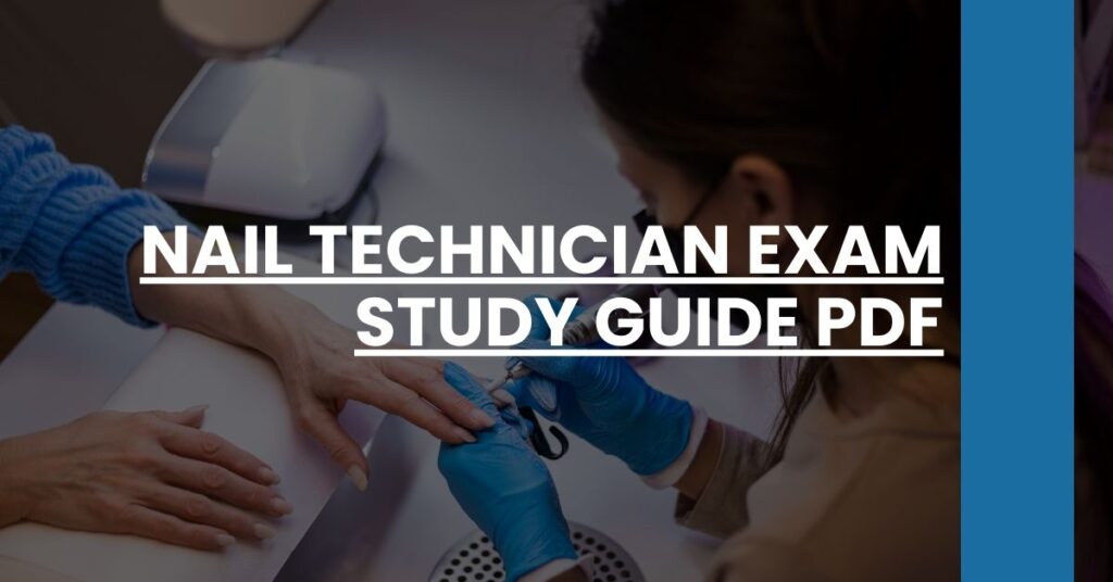 Nail Technician Exam Study Guide PDF Feature Image